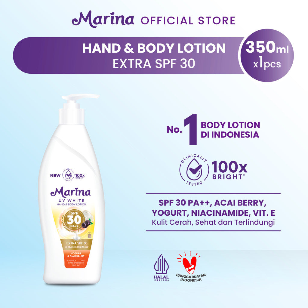 Marina UV White SPF30 Pump 350ml [2pcs] - Exp Date : 03.2028