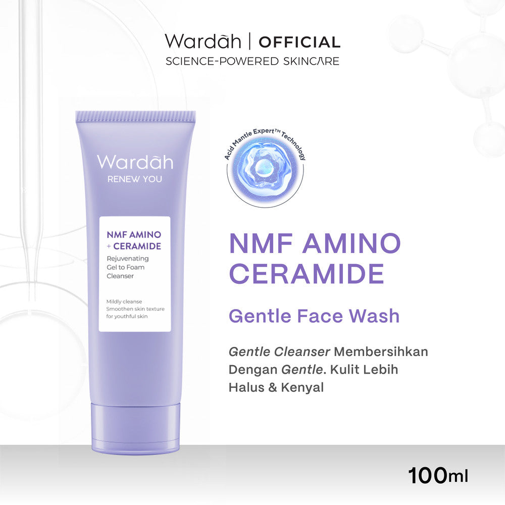 WARDAH Renew You Series Lengkap - Foam Cleanser, Toner Essence, Renewal Serum, Eye Cream, Day Moisturizer, Night Moisturizer - Skincare