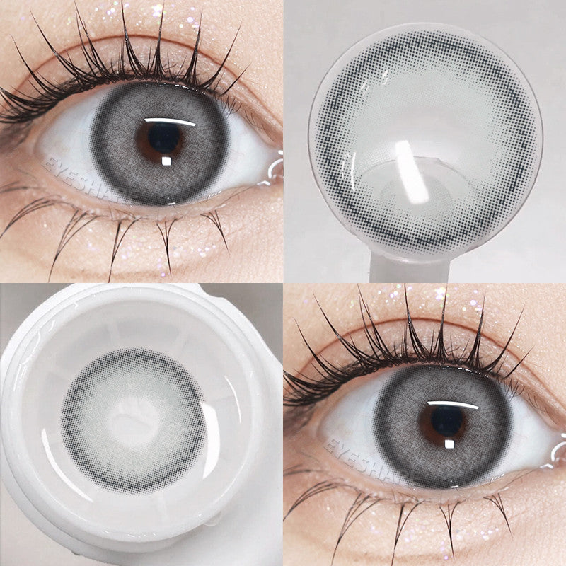 Eyeshare 15mm Softlens Jakarta Gray Big Eyes 1 Pasang Lensa Kontak Softlen Brown