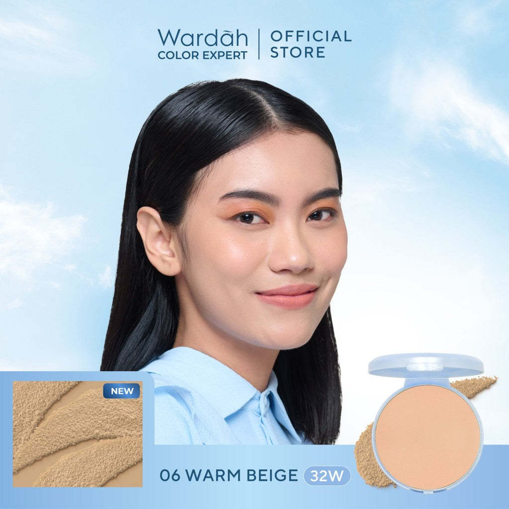 HEMAT WARDAH Refill Lightening Powder Foundation Light Feel 12g Two Way Cake Bedak Padat Ringan Glowing Tahan Lama Matte dengan Niacinamide Powder Compact Cushion untuk Skin Cerah Blur Tahan Lama All Skin Type
