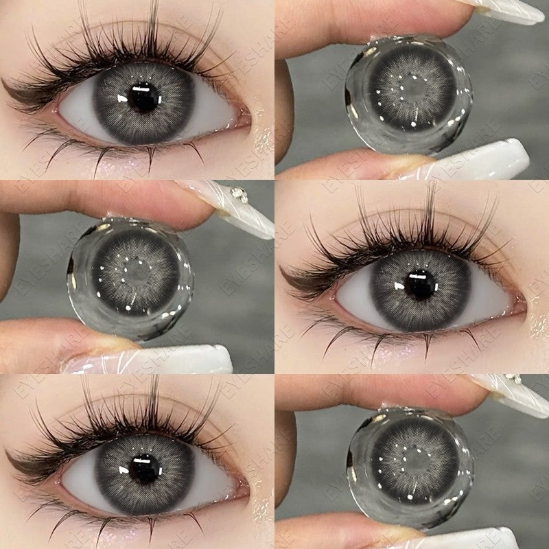 【COD】Softlens Sepasang Lensa kontak warna, lensa warna HOLLAND seri softlen Normal soflen brown Berwarna Lensa Besar Ukuran 14.5mm/Free Lens Case
