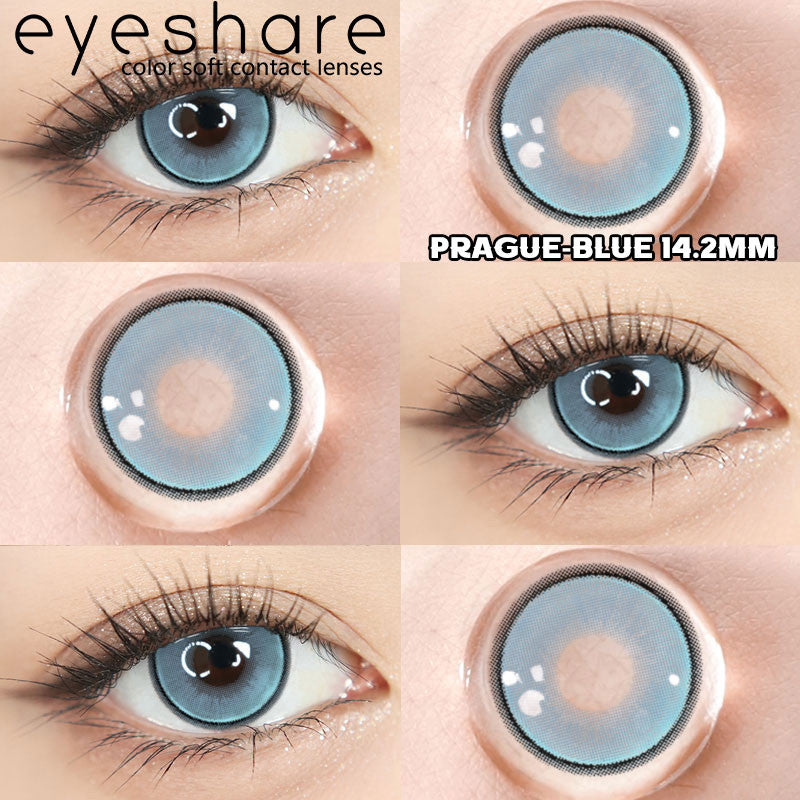 Eyeshare Softlens 15mm Big Eyes Black 1Pasang Gray Lensa Kontak