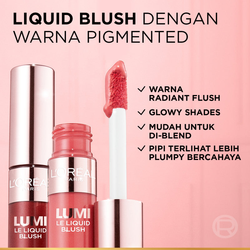BARU! L'Oreal Paris Lumi Le Liquid Blush Intense Lightweight Formula Pigmented Transferproof Blendable No Patchy No Cakey