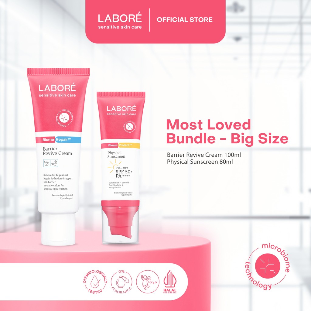 Paket Skincare Ibu Hamil & Menyusui - (Pelembab & Sunscreen Labore) - Untuk Ibu Hamil, Menyusui, Kids, Keluarga