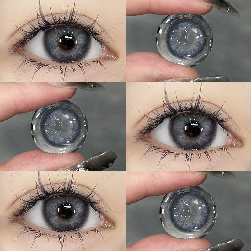【COD】Softlens Sepasang Lensa kontak warna, lensa warna HOLLAND seri softlen Normal soflen brown Berwarna Lensa Besar Ukuran 14.5mm/Free Lens Case