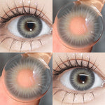 Eyeshare 15mm Softlens Jakarta Gray Big Eyes 1 Pasang Lensa Kontak Softlen Brown