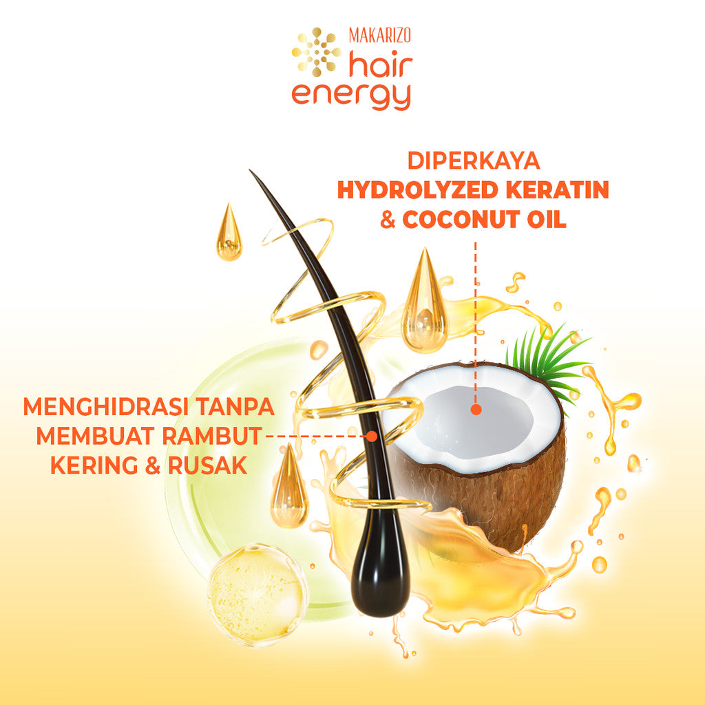 BUNDLE ISI 5 - Makarizo Hair Energy Easy Colourz 26 mL - Light Brown - Hair Color - Pewarna Rambut