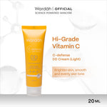 WARDAH C-Defense Vitamin C All Series Lengkap - Panthenol Anti-Pollution Radiant Creamy Wash, Energizing Whip Foam, Mousse Moisturizer, DD Cream Light/Natural, Face Mist, 10% Ferulic Acid Radiant Charge Serum - Skincare
