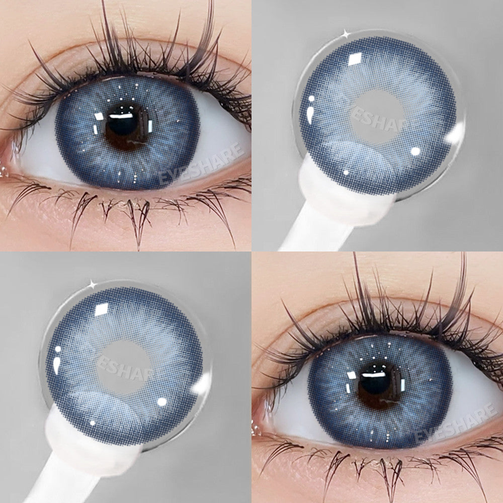 Eyeshare 15mm Softlens Jakarta Gray Big Eyes 1 Pasang Lensa Kontak Softlen Brown