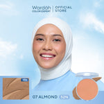HEMAT WARDAH Refill Lightening Powder Foundation Light Feel 12g Two Way Cake Bedak Padat Ringan Glowing Tahan Lama Matte dengan Niacinamide Powder Compact Cushion untuk Skin Cerah Blur Tahan Lama All Skin Type