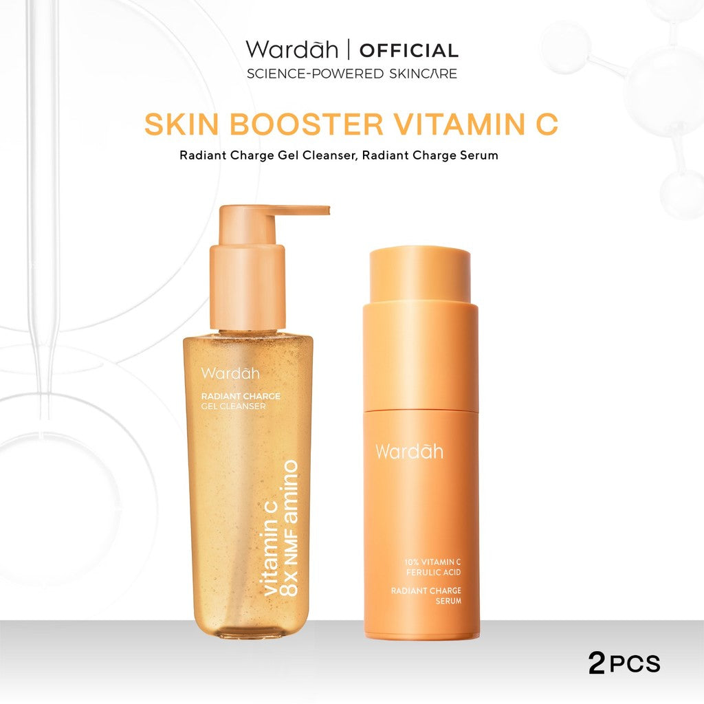 [New!] WARDAH Amino Gel Cleanser Vitamin C + 8X NMF Amino 120 mL - Sabun Cuci Muka Low pH untuk Kulit Kusam Dry Kering Senstive - Face Wash Membersihkan Mencerahkan Melembapkan Kulit - Kulit Sensitive - Pembersih Wajah - Facial Wash - Sabun Cuci Muka