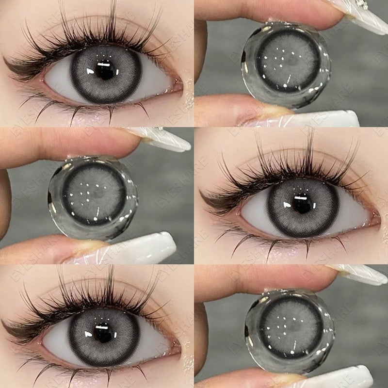 【COD】Softlens Sepasang Lensa kontak warna, lensa warna HOLLAND seri softlen Normal soflen brown Berwarna Lensa Besar Ukuran 14.5mm/Free Lens Case