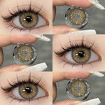 【COD】Softlens Sepasang Lensa kontak warna, lensa warna HOLLAND seri softlen Normal soflen brown Berwarna Lensa Besar Ukuran 14.5mm/Free Lens Case