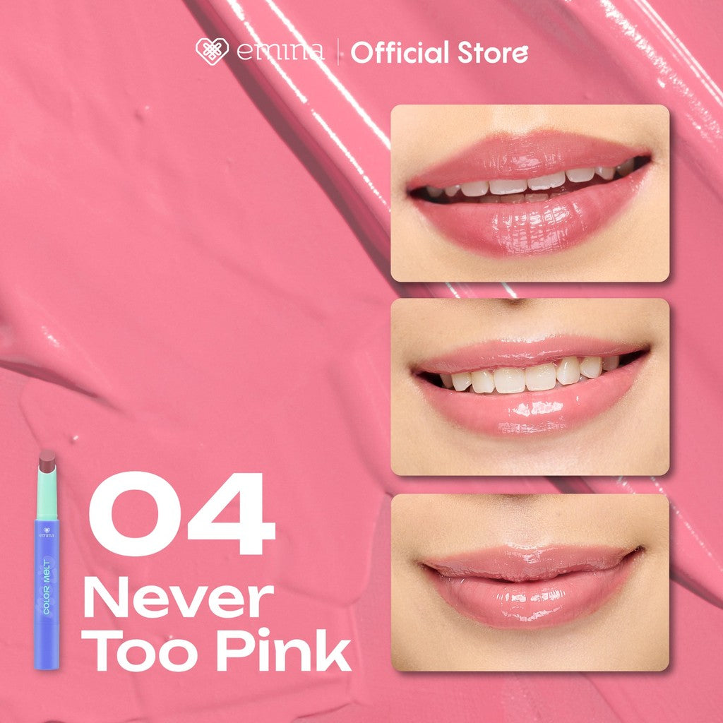 [FLASH SALE] NEW! Emina Hyalupeptide Color Melt Balm - Tinted Lip Balm Melembabkan & Mencerahkan Bibir, Lightweight & Cover Bibir Gelap with Peptide | Memperkuat Lip Barrier - Cocok untuk Bibir Sensitif