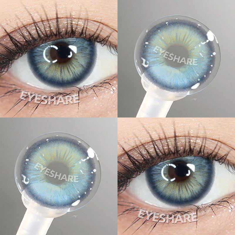 Eyeshare Softlens 15mm Big Eyes Black 1Pasang Gray Lensa Kontak