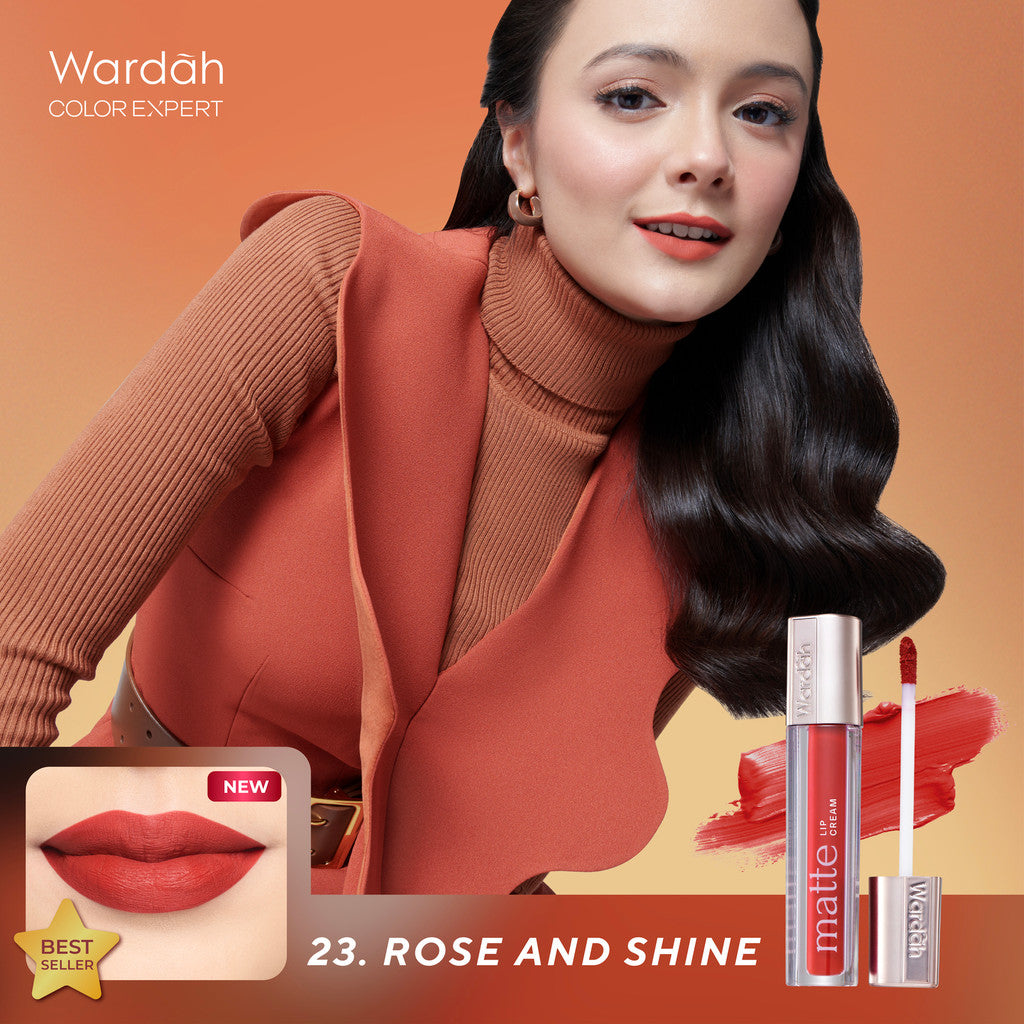 [TINTINTINWIN'S PICKS] Wardah Matte Lip Cream 4 g - Warna Intense dan Tahan Lama - Matte Finish - Teksture Creamy -Liptint-Lip-Stain-Lipgloss-Lipstik-Lip Tint-Lip Matte-Lipstick-Lipcream-Lip Cream- Glossy Lip Longlasting Waterproof Tahan Lama - Makeup