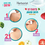 HERBORIST White Booster Body Serum Juice For Glowing Skin & Cooling Burst Lotion 180ml