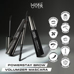 Make Over Powerstay Brow Volumizer Mascara 5 g - Browcara, Eye Brow Mascara, Maskara Alis Waterproof BEST SELLER Viral
