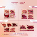 [TINTINTINWIN'S PICKS: OMBRE COVER BIBIR GELAP] NEW! WARDAH Glasting Liquid Lip -Cleopatra Look-- Hi-Pigmented Glass Color, Ringan, Tidak Lengket, Transferproof -Makeup