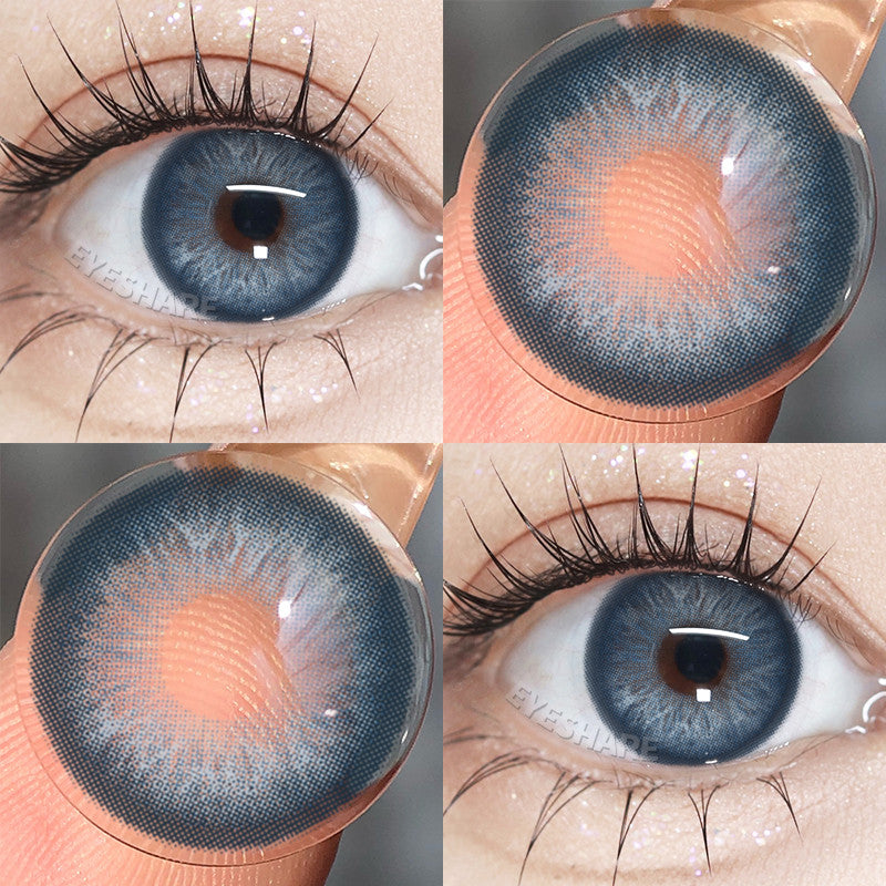 Eyeshare 15mm Softlens Black Big Eyes 1 Pasang Lensa Kontak Softlen Gray