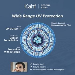 Kahf Sunscreen Moisturizer Triple Plus Protection (30ml) SPF 30 PA++++ - Japanese Mugwort - Non Acnegenic & Non Comedogenic - Non Oily Anti Bluelight and Pollution for All Skin Type - UV Protection - Pelindung Matahari