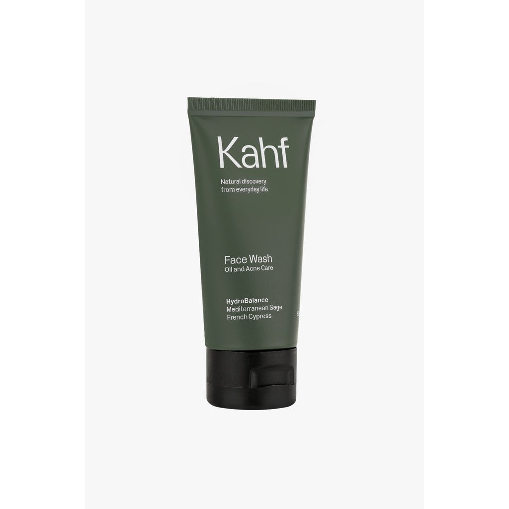 Kahf Face Wash Oil and Acne Care 50 ml - Sabun Cuci Muka Pria untuk Kulit Berminyak dan Berjerawat - Suitable for Daily Use