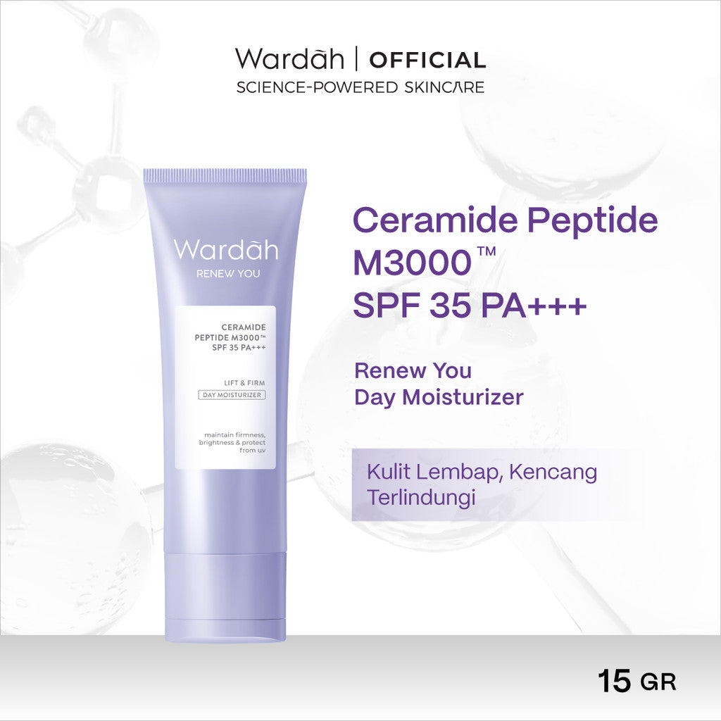 WARDAH Renew You Series Lengkap - Foam Cleanser, Toner Essence, Renewal Serum, Eye Cream, Day Moisturizer, Night Moisturizer - Skincare