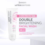 SHINZUI WHITE ESSENTIAL Double Brightening Facial Wash Snow Mushroom & Acne Calm 20ml