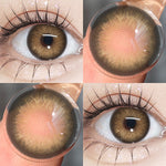 Eyeshare 15mm Softlens Jakarta Gray Big Eyes 1 Pasang Lensa Kontak Softlen Brown