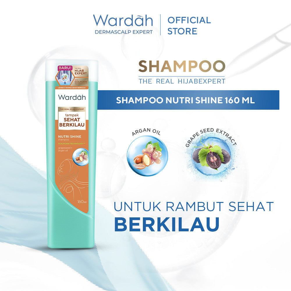 Wardah Nature Daily Paket Nutri Shine Shampoo 160 ml & Conditioner 170 ml