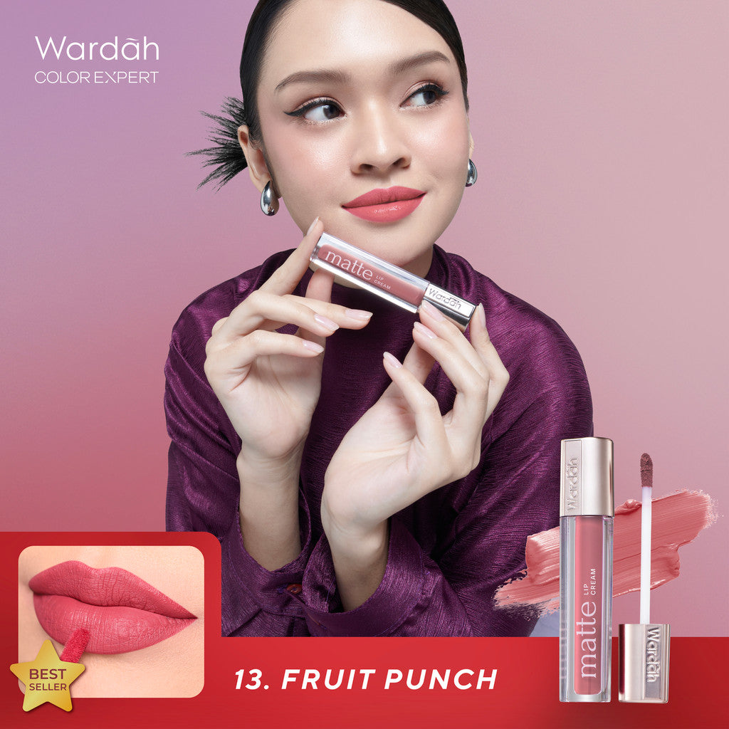[TINTINTINWIN'S PICKS] Wardah Matte Lip Cream 4 g - Warna Intense dan Tahan Lama - Matte Finish - Teksture Creamy -Liptint-Lip-Stain-Lipgloss-Lipstik-Lip Tint-Lip Matte-Lipstick-Lipcream-Lip Cream- Glossy Lip Longlasting Waterproof Tahan Lama - Makeup