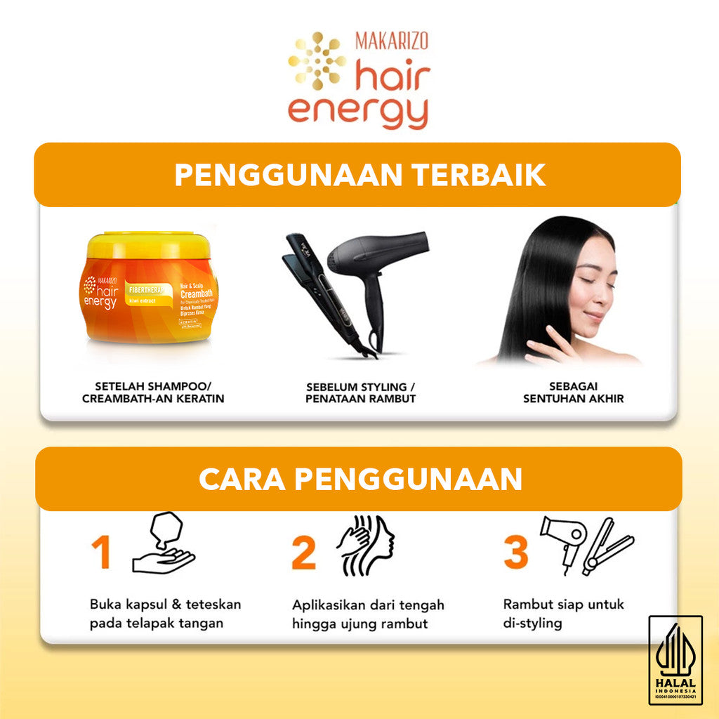 Makarizo Hair Energy VITAGLITZ Hair Keratin Serum KIWI 6 x 1 mL