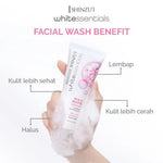 SHINZUI WHITE ESSENTIAL Double Brightening Facial Wash Snow Mushroom & Acne Calm 20ml