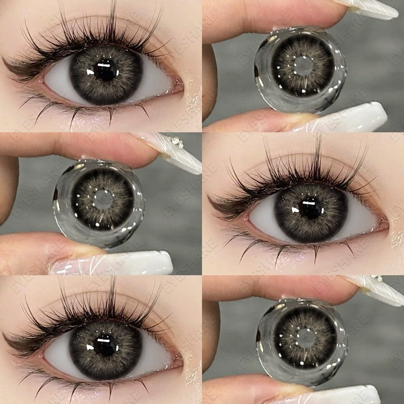 【COD】Softlens Sepasang Lensa kontak warna, lensa warna HOLLAND seri softlen Normal soflen brown Berwarna Lensa Besar Ukuran 14.5mm/Free Lens Case