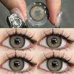 Eyeshare Softlens 15mm Big Eyes 1Pasang Gray Lensa Kontak Softlen Black