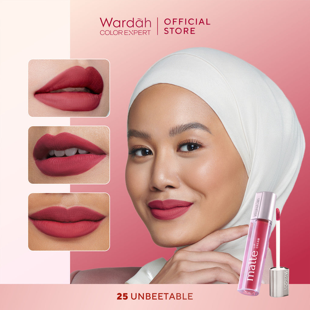 [TINTINTINWIN'S PICKS] Wardah Matte Lip Cream 4 g - Warna Intense dan Tahan Lama - Matte Finish - Teksture Creamy -Liptint-Lip-Stain-Lipgloss-Lipstik-Lip Tint-Lip Matte-Lipstick-Lipcream-Lip Cream- Glossy Lip Longlasting Waterproof Tahan Lama - Makeup