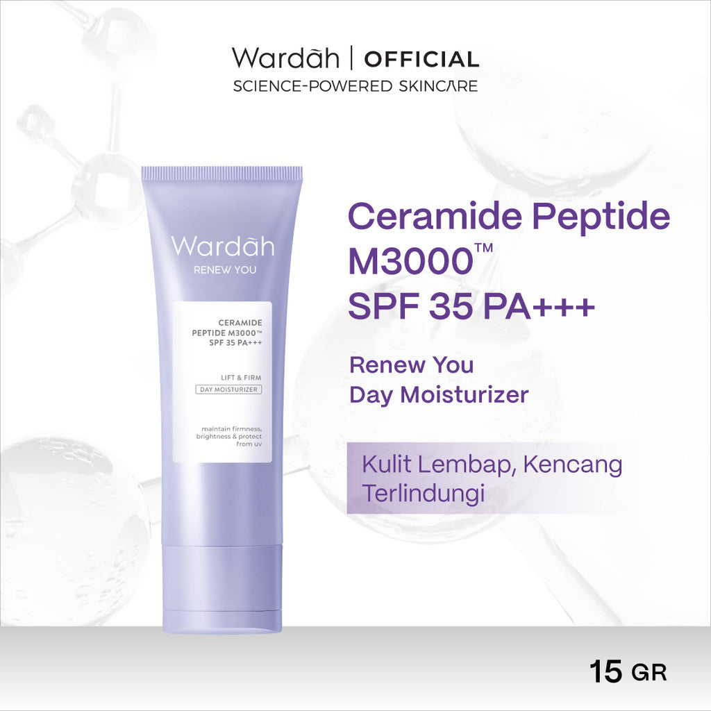 WARDAH Renew You Series Lengkap - Foam Cleanser, Toner Essence, Renewal Serum, Eye Cream, Day Moisturizer, Night Moisturizer - Skincare