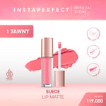 My Skin and Lips But Better Bundle Instaperfect Skincover Air Cushion + Suede Lip Matte- MLBB Nude Lip Cream, Cover Blurry, Transfer Resistant- Semi Matte Finish Cushion- Paket Make Up