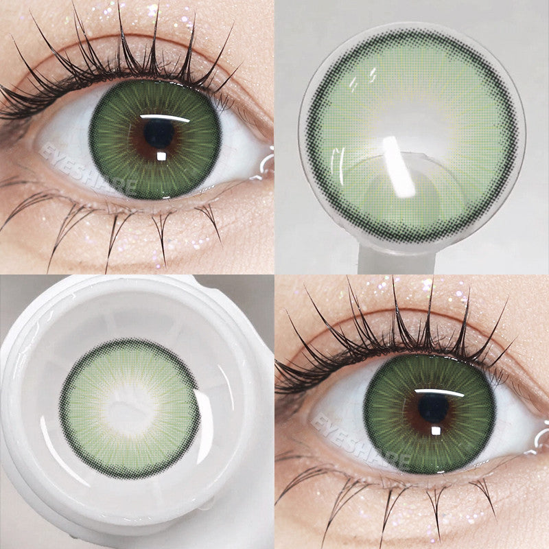 Eyeshare 15mm Softlens Jakarta Gray Big Eyes 1 Pasang Lensa Kontak Softlen Brown