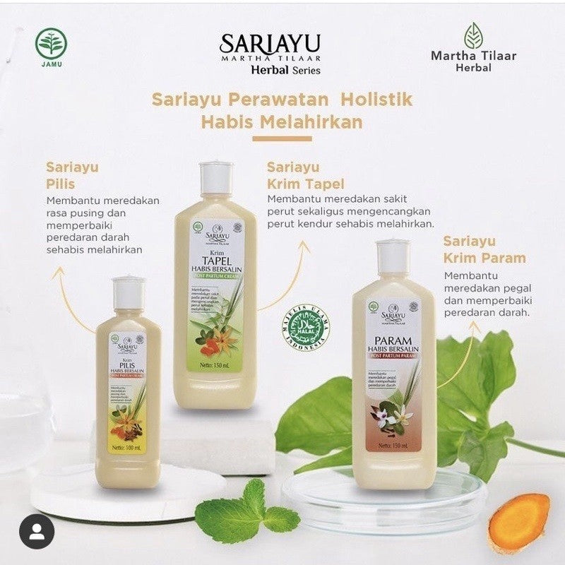 SARIAYU SARI AYU Holistik Series 100ml Krim Tapel/Param/Pilis Habis Bersalin - Post Partum Cream