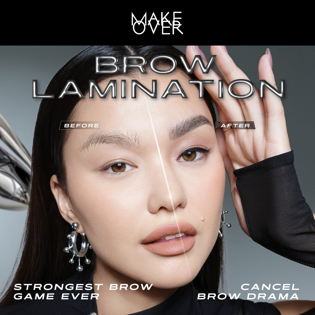 Make Over Powerstay Brow Volumizer Mascara 5 g - Browcara, Eye Brow Mascara, Maskara Alis Waterproof BEST SELLER Viral