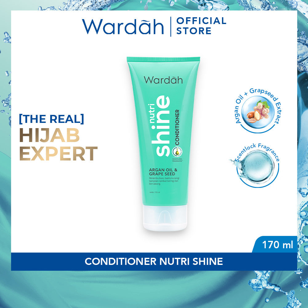 Wardah Nature Daily Paket Nutri Shine Shampoo 160 ml & Conditioner 170 ml