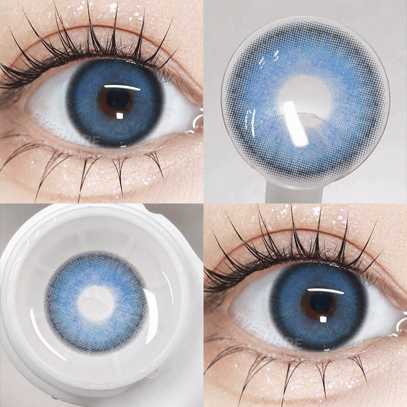 Eyeshare 15mm Softlens Jakarta Gray Big Eyes 1 Pasang Lensa Kontak Softlen Brown