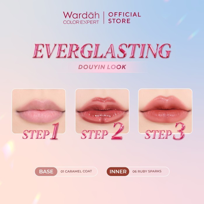 [TINTINTINWIN'S PICKS: OMBRE COVER BIBIR GELAP] NEW! WARDAH Glasting Liquid Lip -Cleopatra Look-- Hi-Pigmented Glass Color, Ringan, Tidak Lengket, Transferproof -Makeup