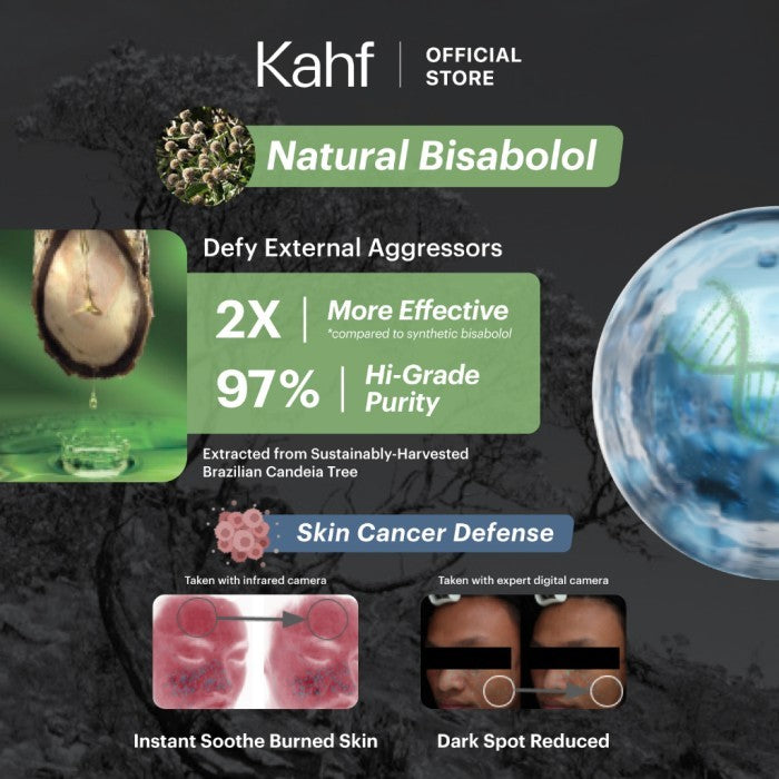 Kahf Sunscreen Stick Invisible Matte (30ml) SPF 50 PA++++ Water and Sweat Resistant for Sensitive and Acne Prone Skin Type - Anti Inflammation - Pelindung Matahari