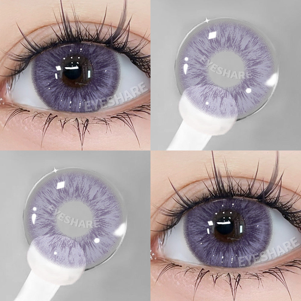 Eyeshare Softlens 15mm Big Eyes 1Pasang Gray Lensa Kontak Softlen Black