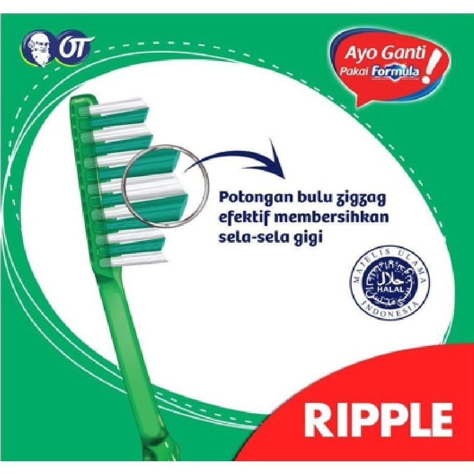 FORMULA Sikat Gigi Dewasa SET ISI 3 Diamond Trendy Ripple
