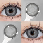 Eyeshare 15mm Softlens Jakarta Gray Big Eyes 1 Pasang Lensa Kontak Softlen Brown