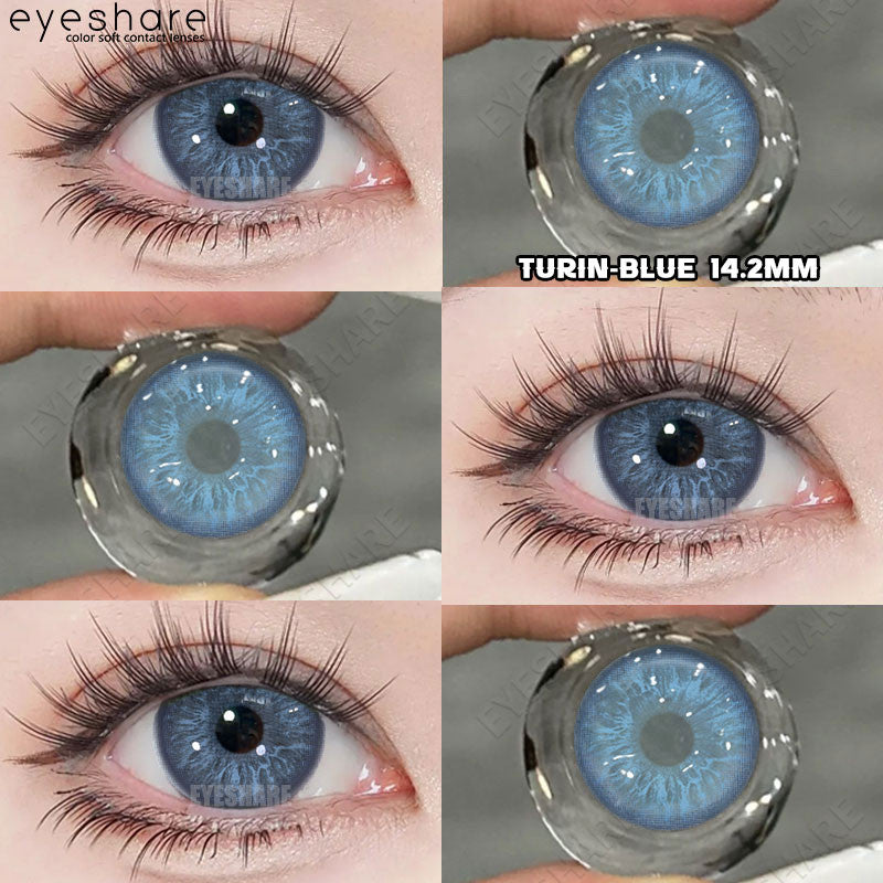 Eyeshare Softlens 15mm Big Eyes Black 1Pasang Gray Lensa Kontak