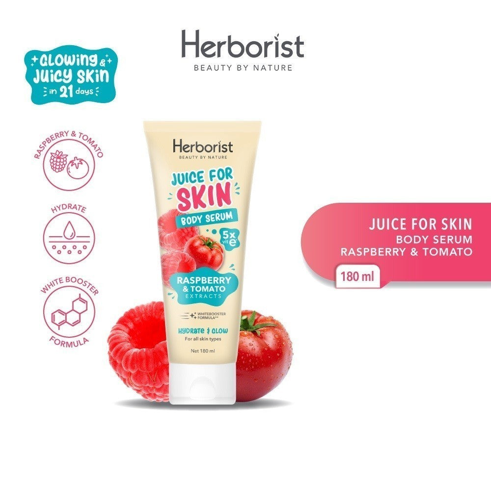 HERBORIST White Booster Body Serum Juice For Glowing Skin & Cooling Burst Lotion 180ml